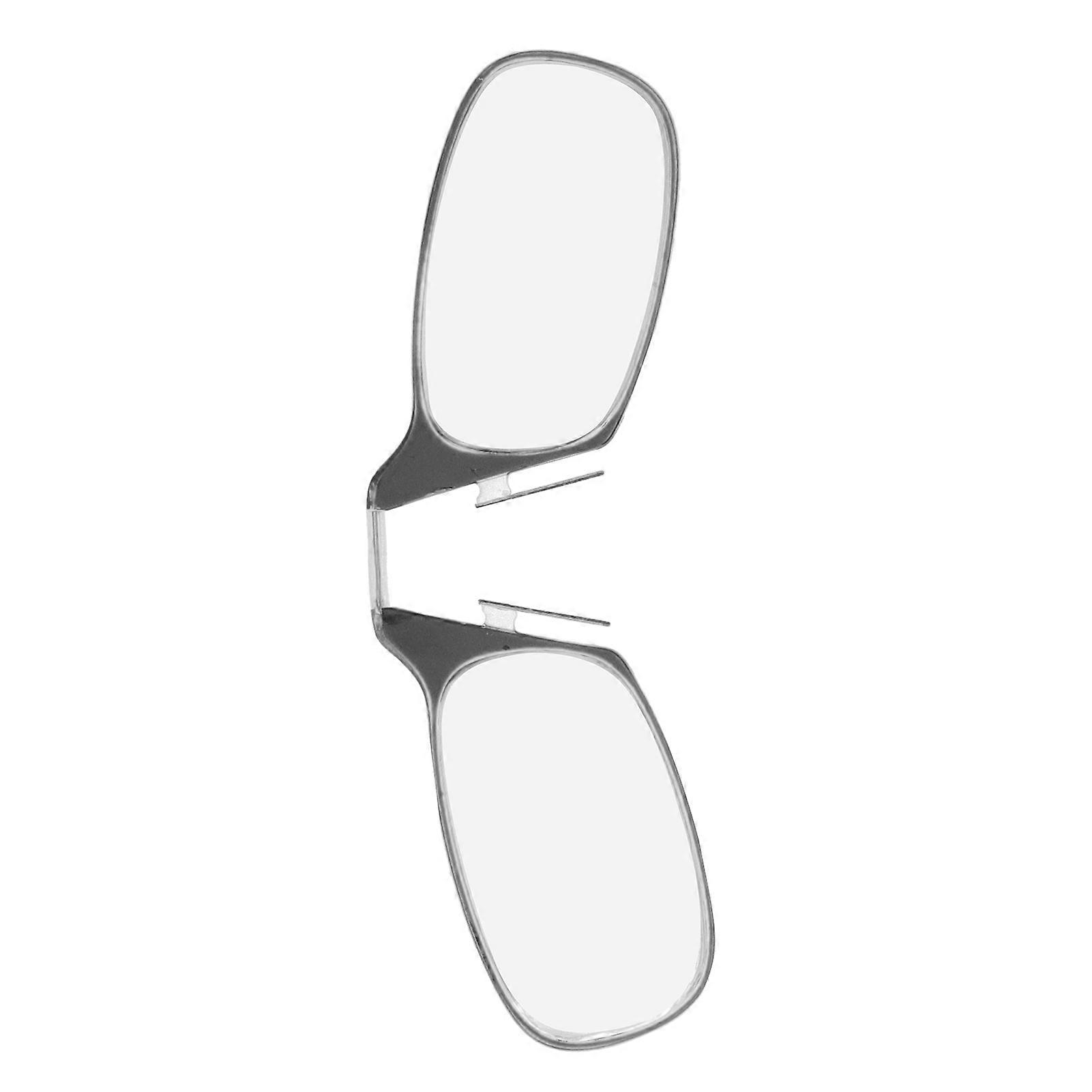 Nose Resting Armless Reading Glasses for Elderly +200 Black Unisex