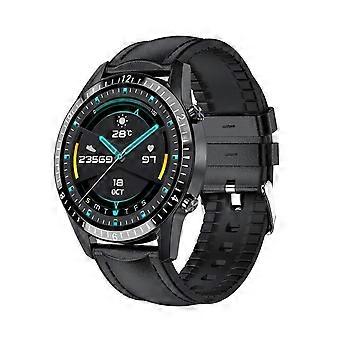 Smart Watch Phone Full Touch Screen Sport Fitness Waterproof Bluetooth Connection 1.3 Inches (black)