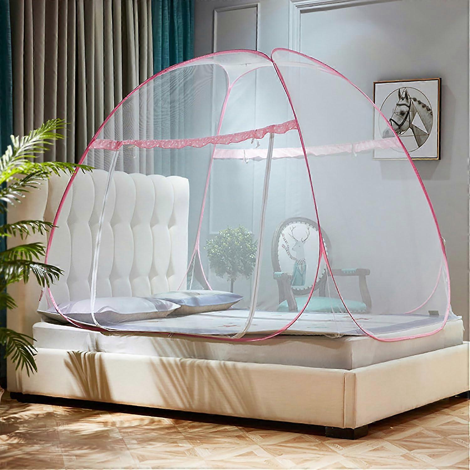 Pop Up Mosquito Net Tent For Bed, Portable Travel Mosquito Net With Net Bottom, Foldable Ref: 1345