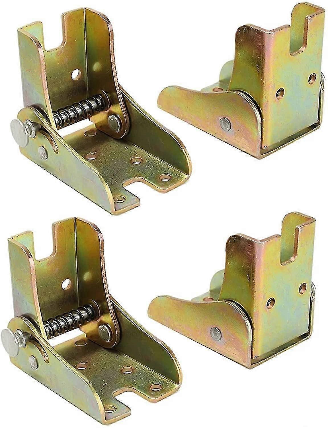 Pieces 90 Degree Folding Hinge Hidden Support Hinges Table Hinge Furniture Accessories Easy to Install Locking Extension for Furniture