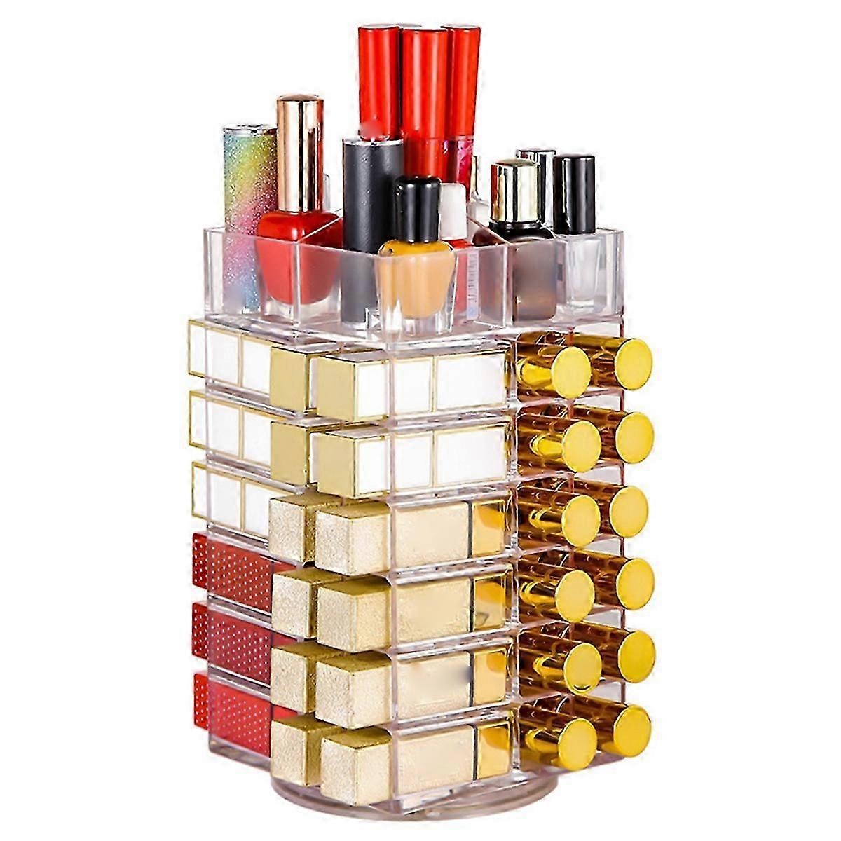 Lipstick Storage Rack Cosmetics Storage Rack Lipstick Display Rack Rotates 360 Degrees Can Store Li