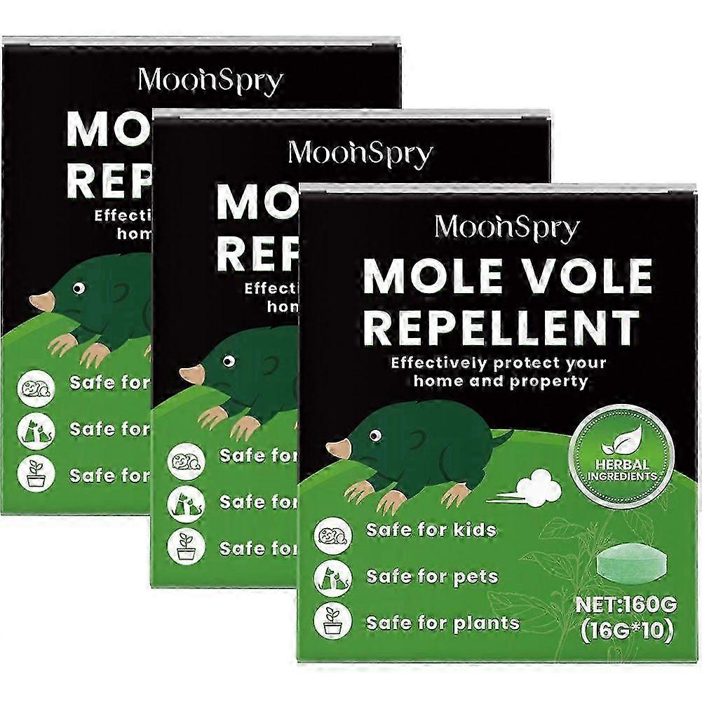30PCS Ground Mole Prevention Vole Away Για Εξωτερικούς Χώρους Ταχείας Δράσης Μακράς Διαρκείας Χάπια Απώθησης Σπίλων Για Αυλή Γκαράζ Κάμπινγκ Γκαζόν Κήπου