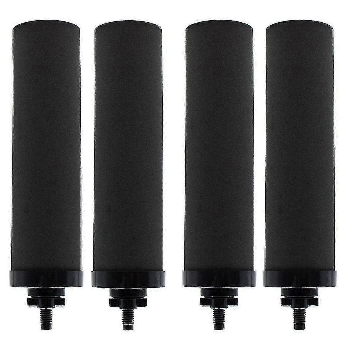 4 STKS Waterfilter Vervanging voor BERKEY Black Actieve Kool BB9-2 Filters voor Door Zwaartekracht Gevoed WaterfiltersysteemZwarte Editie 2025