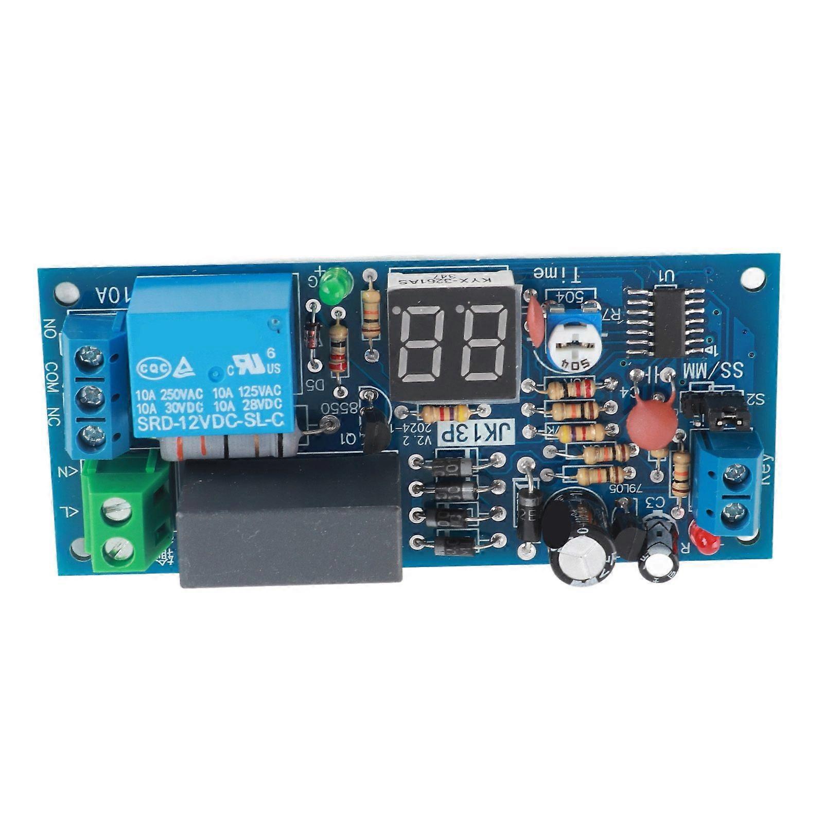 220V AC Delay Timer Relay Module 1-99 Seconds/1-99 Minutes Time Range