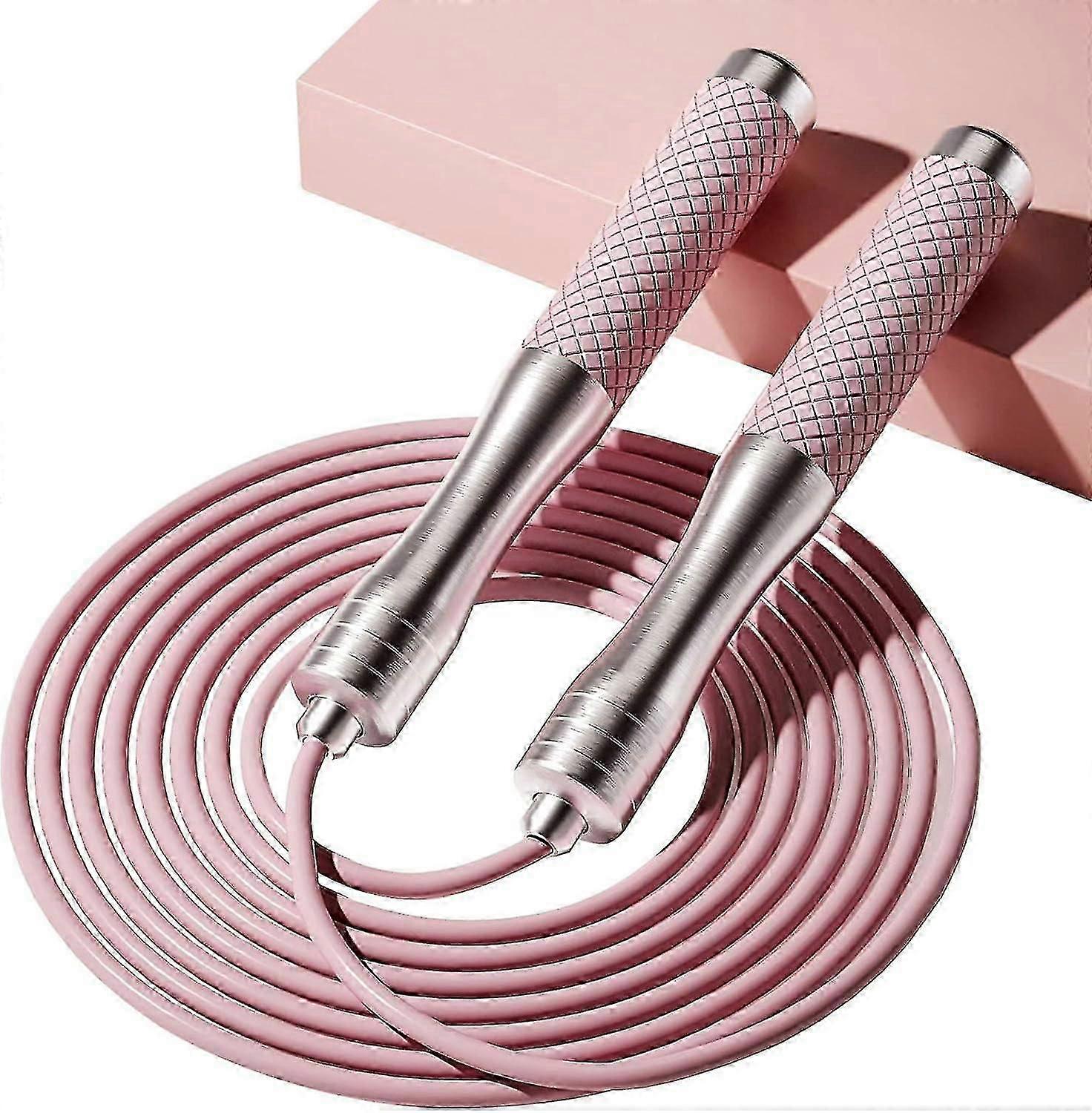 SDIGV - Skipping Rope for Women Men Exercise with Adjustable Length Jumping Rope and Alloy & Silicone Handles Suitable for Workout Boxing Home Gy