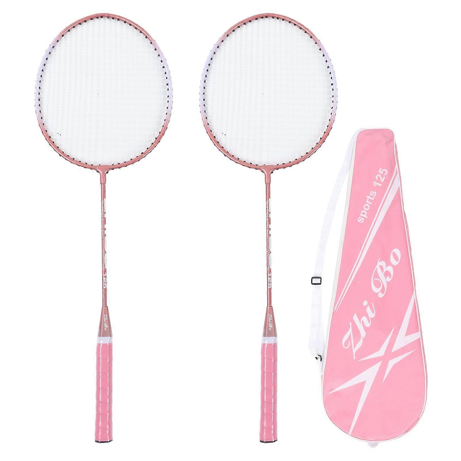 Badminton Rackets Pink Professional Separate Iron Alloy Badminton Rackets for Beginners Student Training