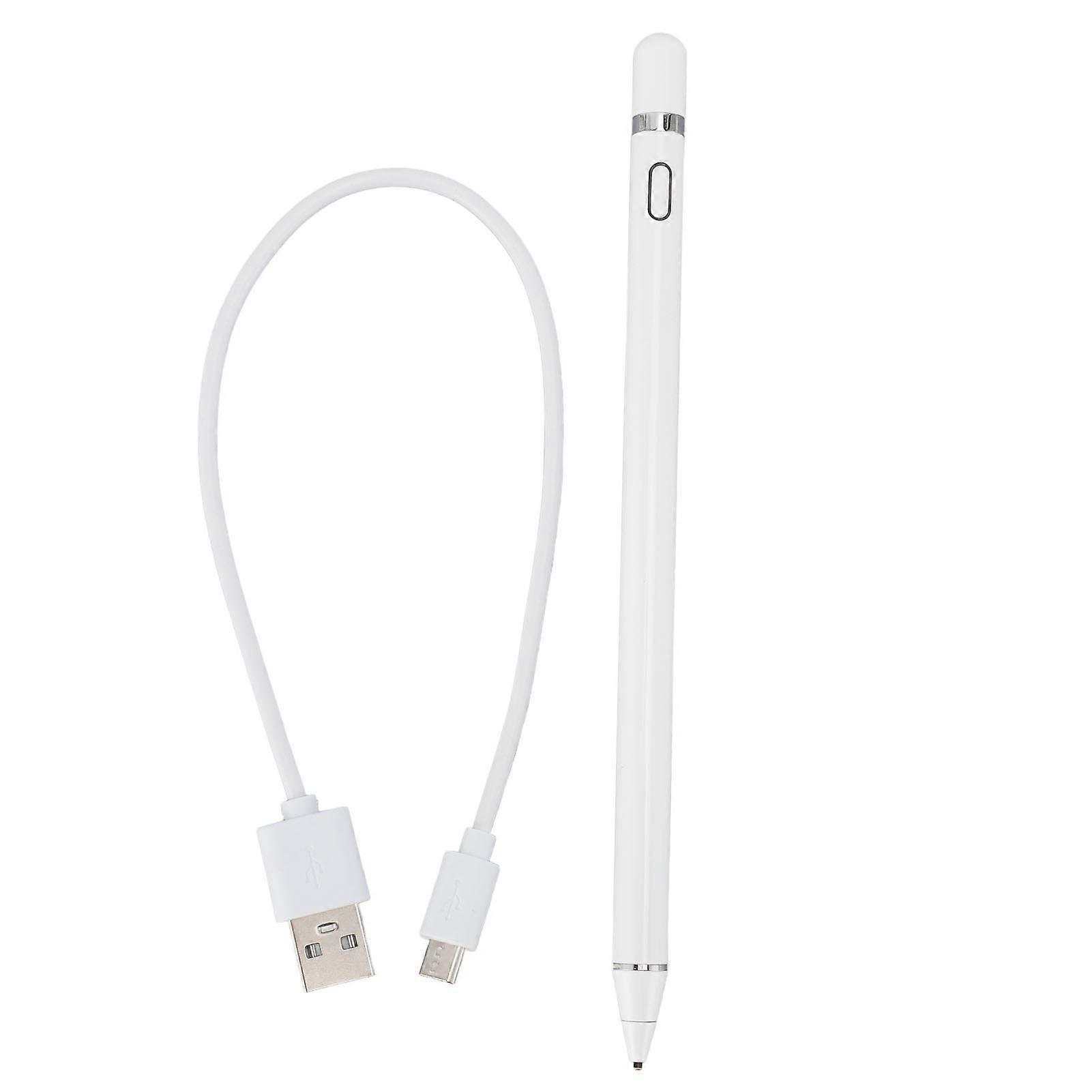 Stylet capacitif actif universel de remplacement pour tablette iOS 5 V-0,2 A, blanc