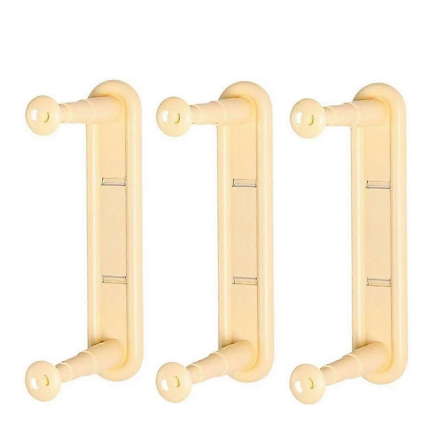 Telescopic Clothes Rack Receiver Wall-Mounted Clothes Rack Yellow