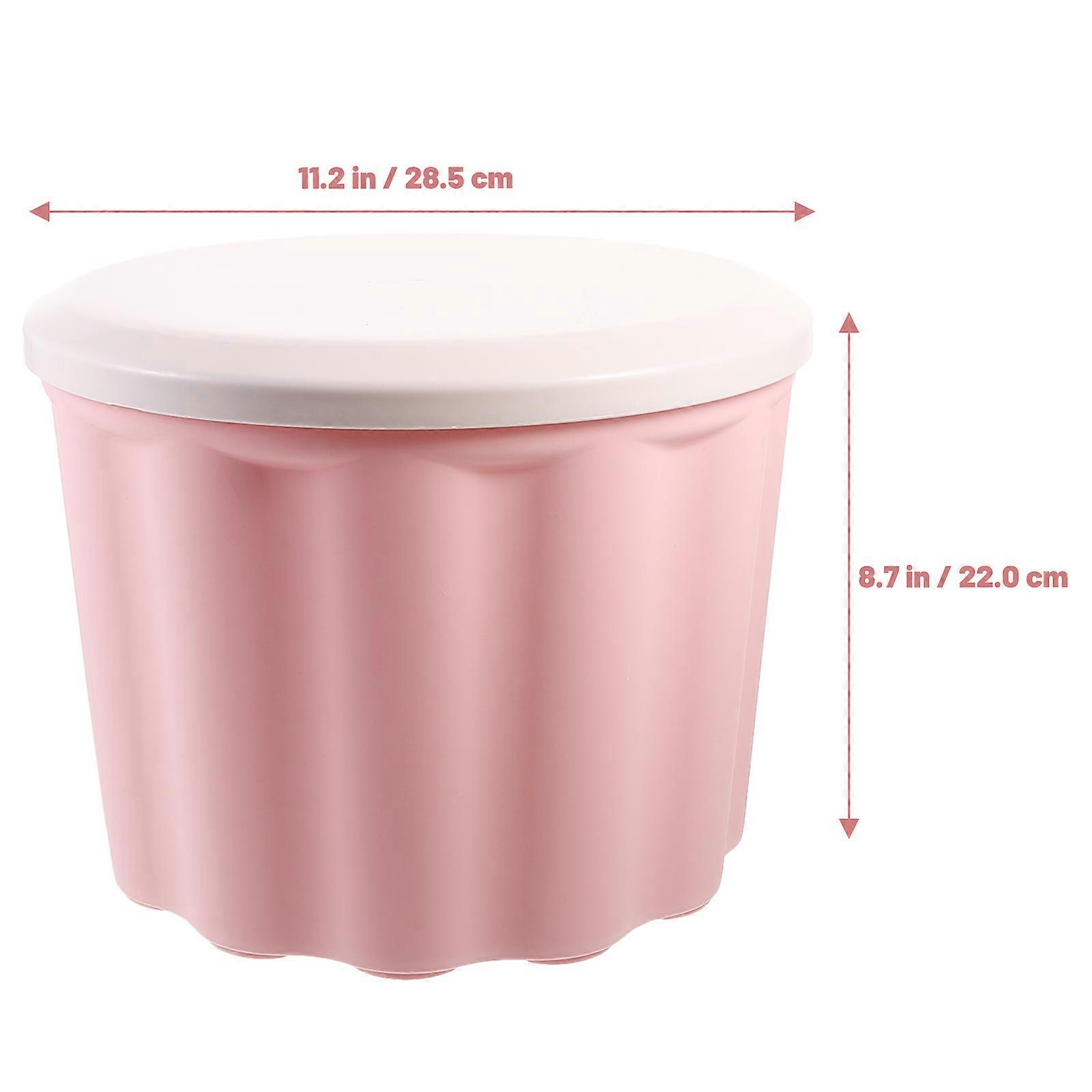 Household Plastic Storage Bucket Stackable Organizer for Storage