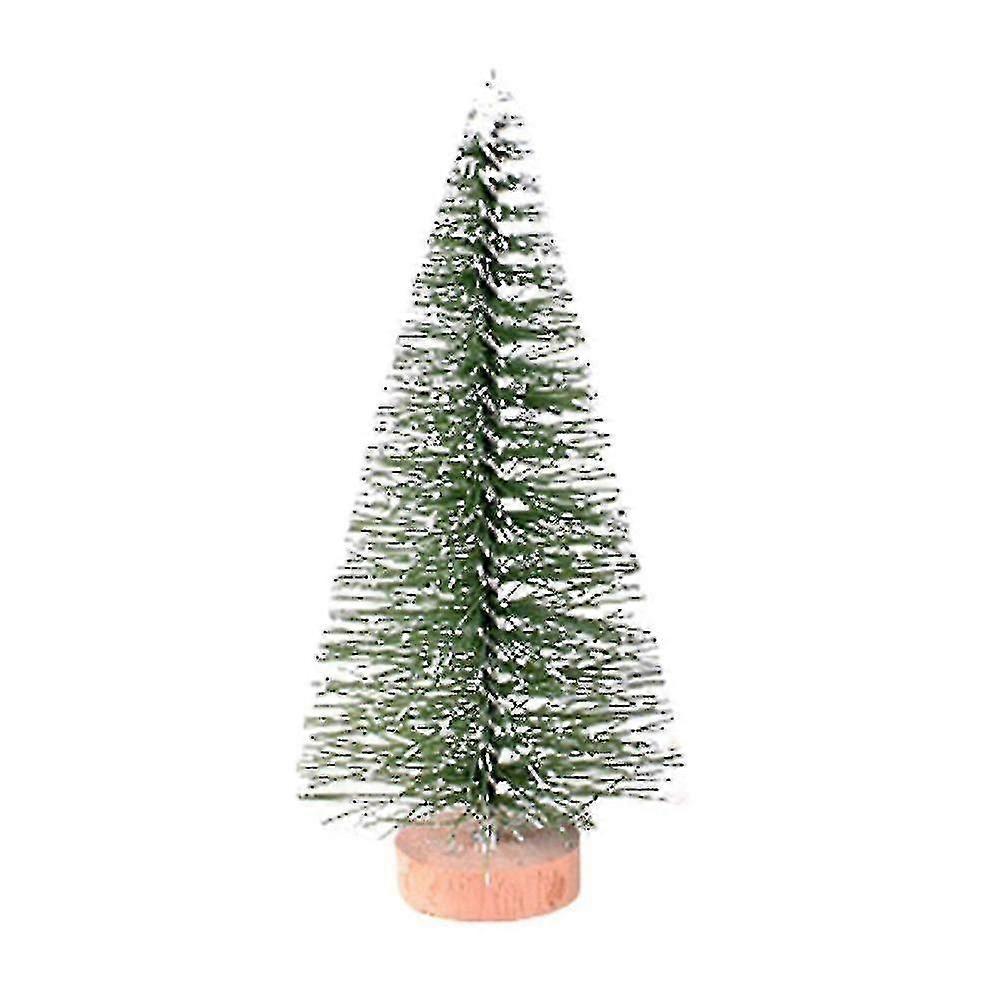 Xmas Tree Mini Pine Tree With Base Diy Home Table Top R
