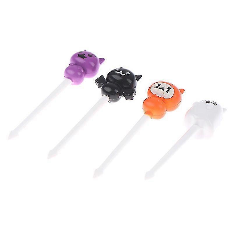 Halloween Bento Decoration Fork Food Grade Children's Bento Sign Decorative Fork