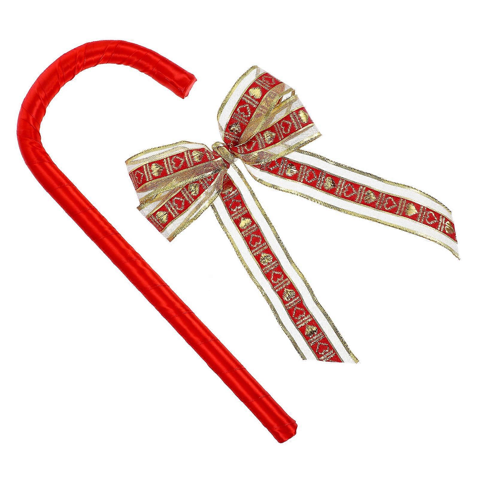 Cosplay Cane Prop Bowknot Design For Halloween And Valentine's Day Parties Durable Lightweight 1Pcs