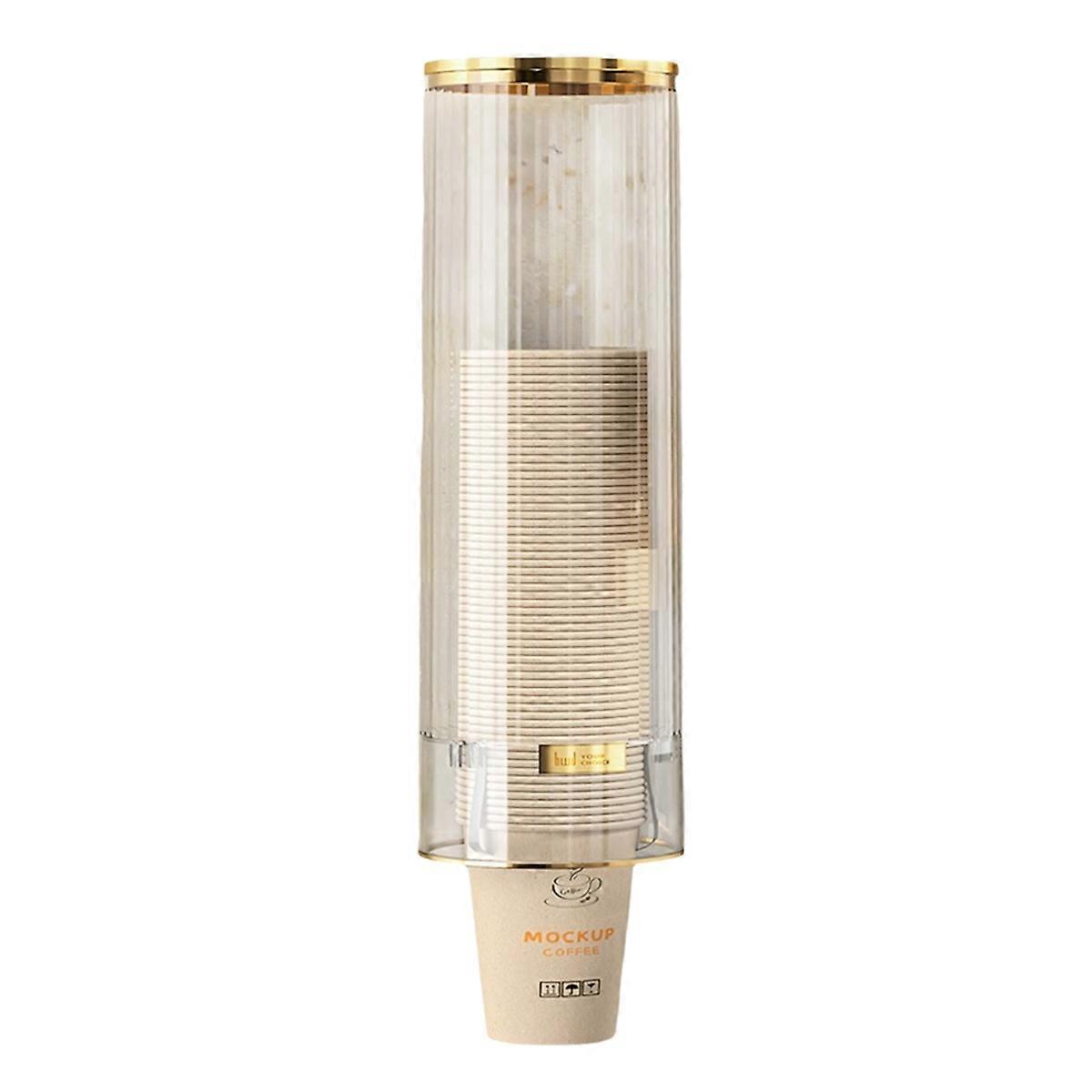 Disposable Cup Storage Rack,Cup Dispenser,Paper Cup Storage Box White