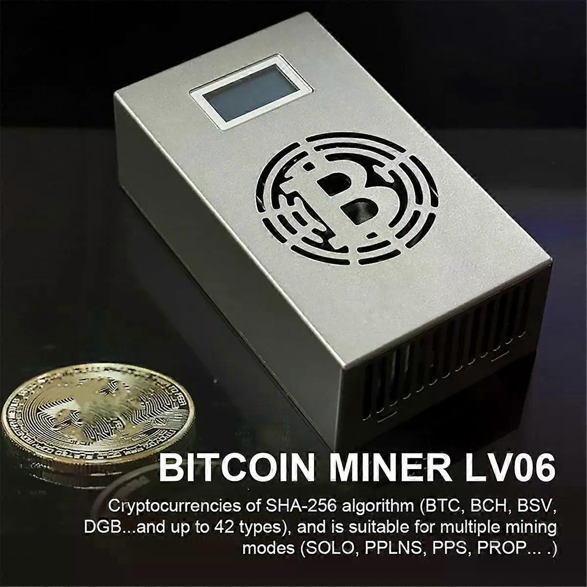 ABLG Bitcoin LV06 Silent Miner Machine BTC Miner 500GH/S Hashrate Crypto  Mining Machine Lottery Miner