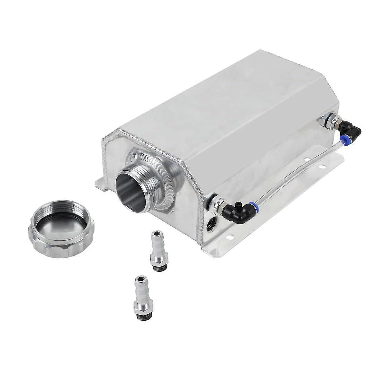 Universal 2L Aluminum Coolant Overflow Tank Radiator Expansion Reservoir Bottle With Level Indicator TIG Welded for Honda