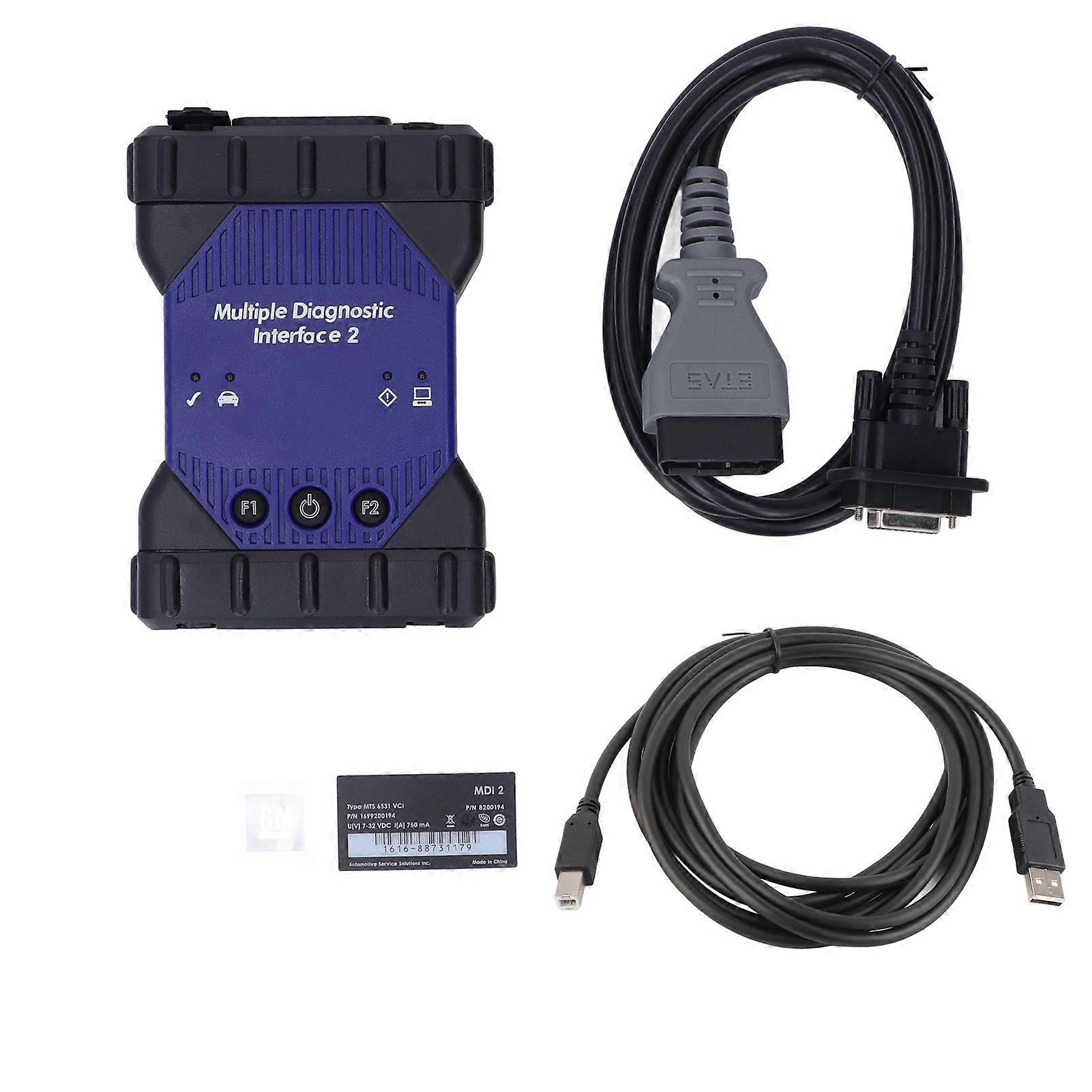 Interface de diagnostic multiple MDI 2, scanner WIFI OBD2, USB 2.0 pour câble DLC, Plug and Play
