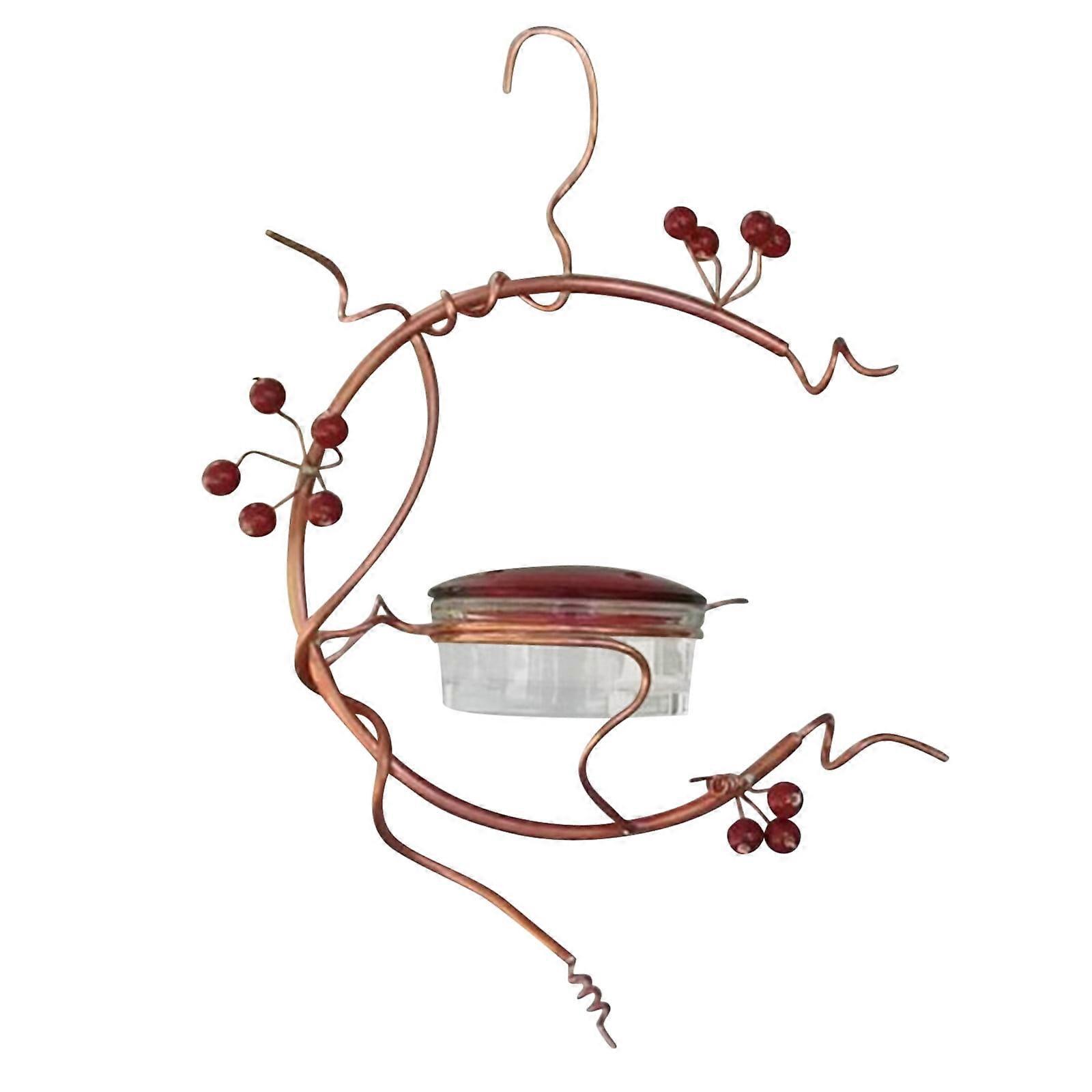 Courtyard bird feeder,Red Berries Hummingbird Feeder