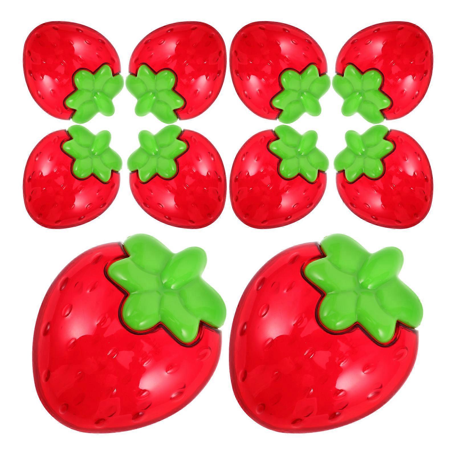 Red Strawberry Present Boxes Storage Case for 30Pcs