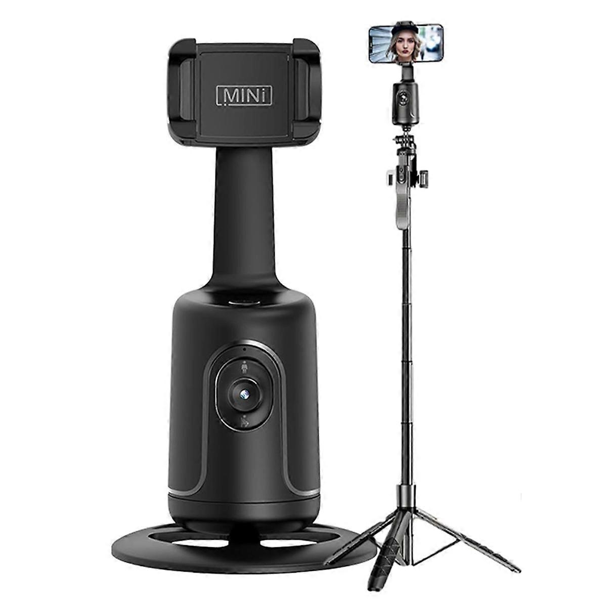 Smart AI Recognition Phone Tripod 360° Rotating Auto Face Tracking Gimbal Selfie Mobile Phone Stick