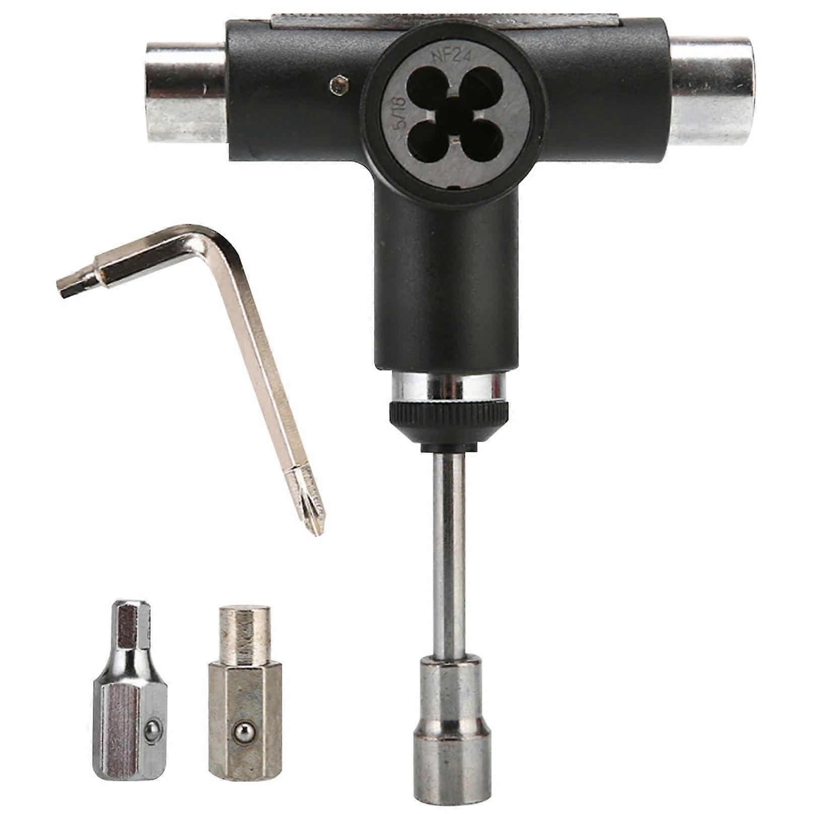 Skate Tool AllInOne TShaped Skateboard Tool With Allen Wrench Portable Replacement Tool For Scooter, Bike, Roller