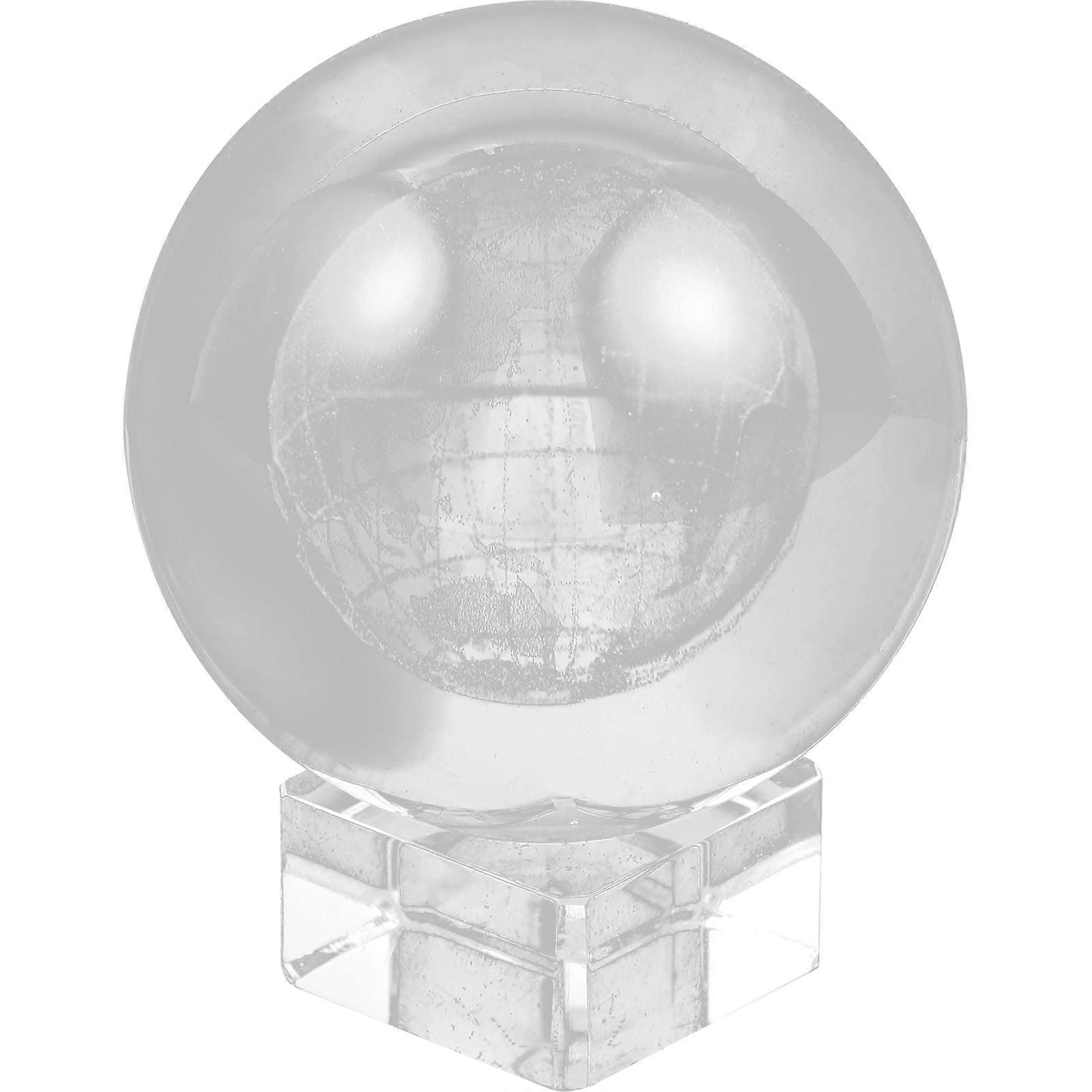 Transparent Crystal Balls Decorative Sphere for Decoration 2Sets