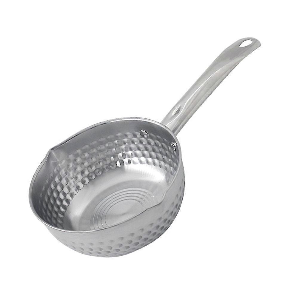 Instant Noodles Milk Soup Pot In Silver Color 15.72x7.86x3.14in Ideal For Family Meal Preparation 2Pcs