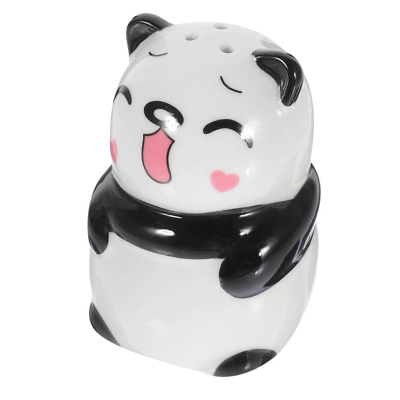 Multi Ceramic Salt and Pepper Shaker for Kitchen Panda Statue