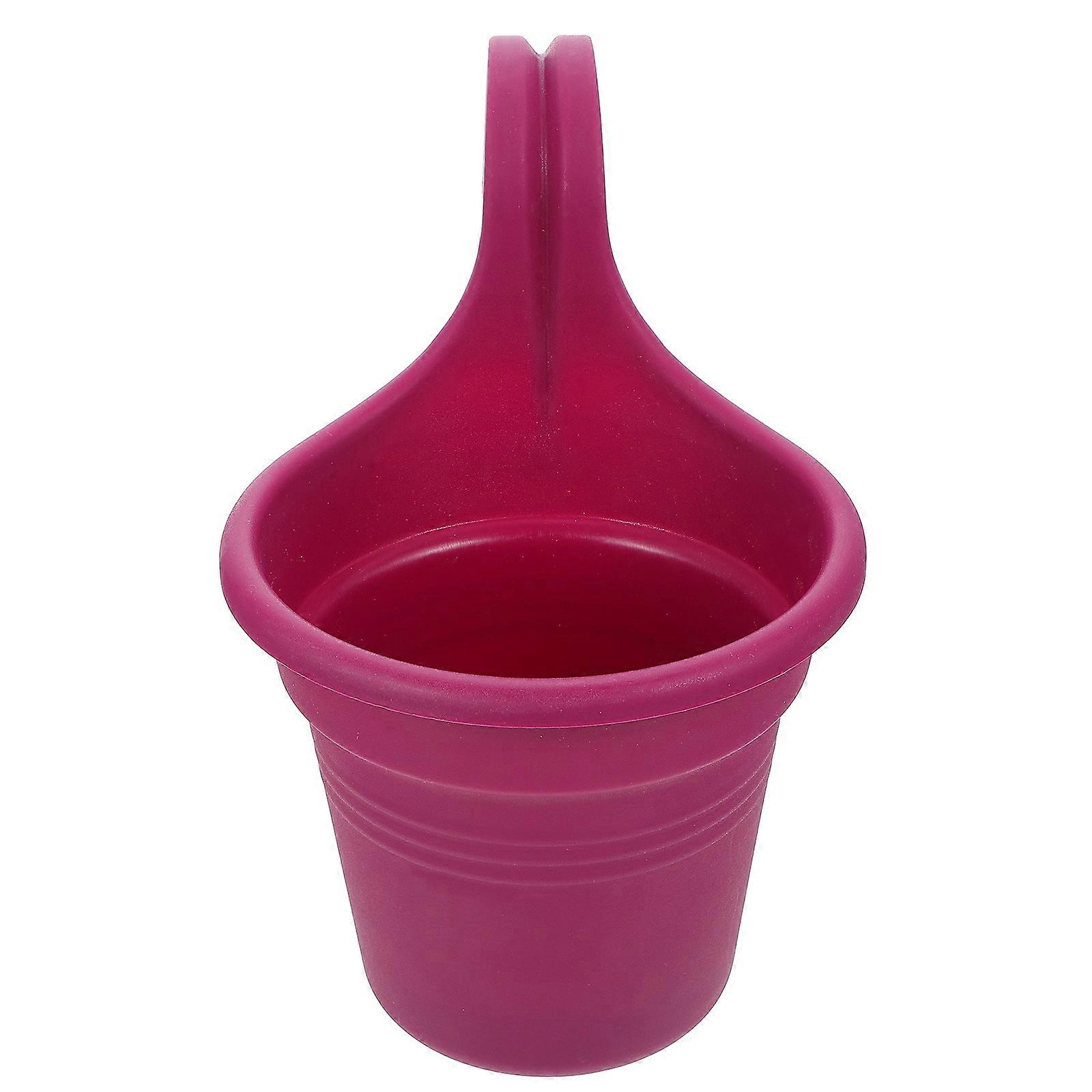 Wall-Mounted Hanging Flower Bucket for Storage with Hook
