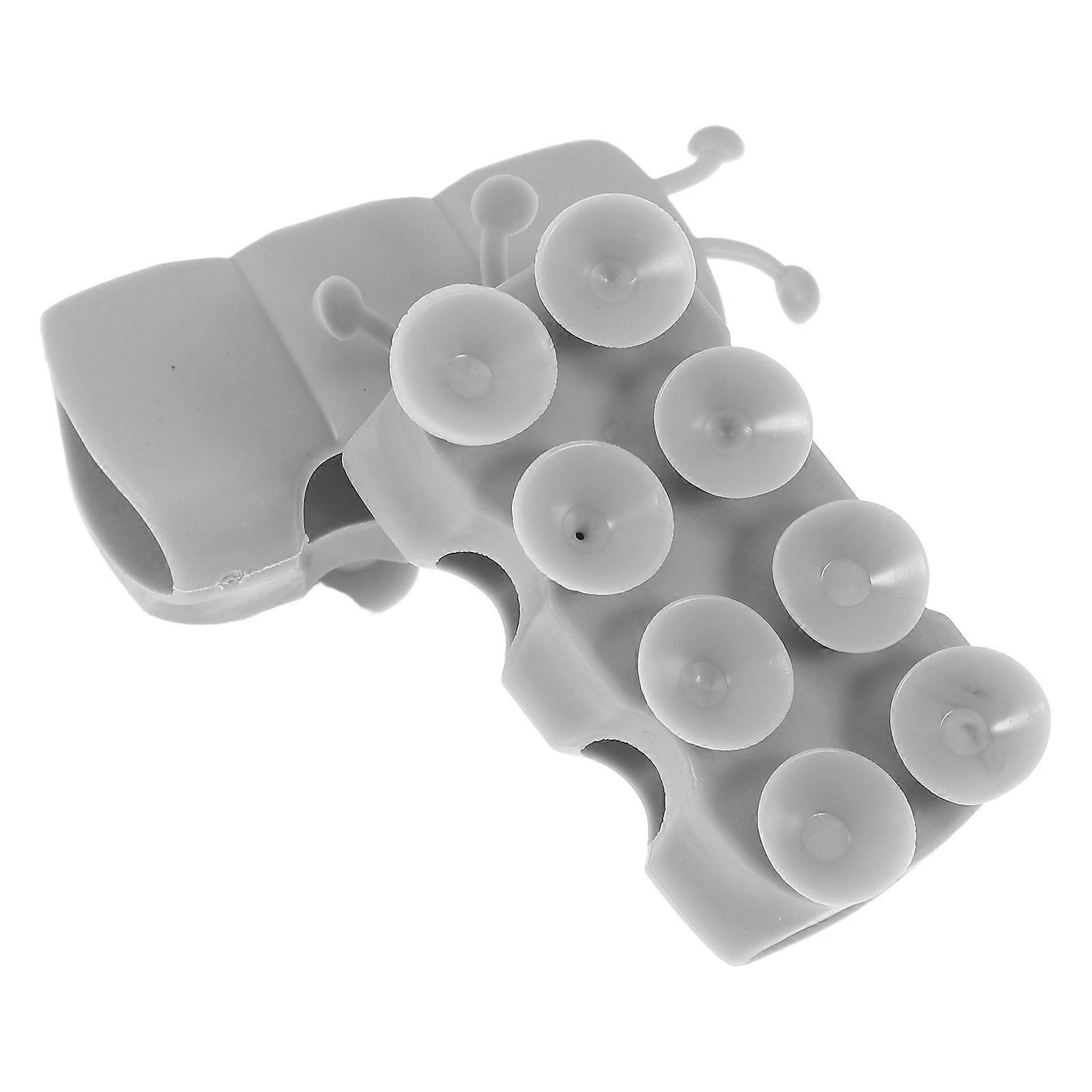 8 Pcs Wall Suction Shower Holder For Secure Handheld Shower Head Installation In Bathroom Made Of Soft Rubber Grey Color