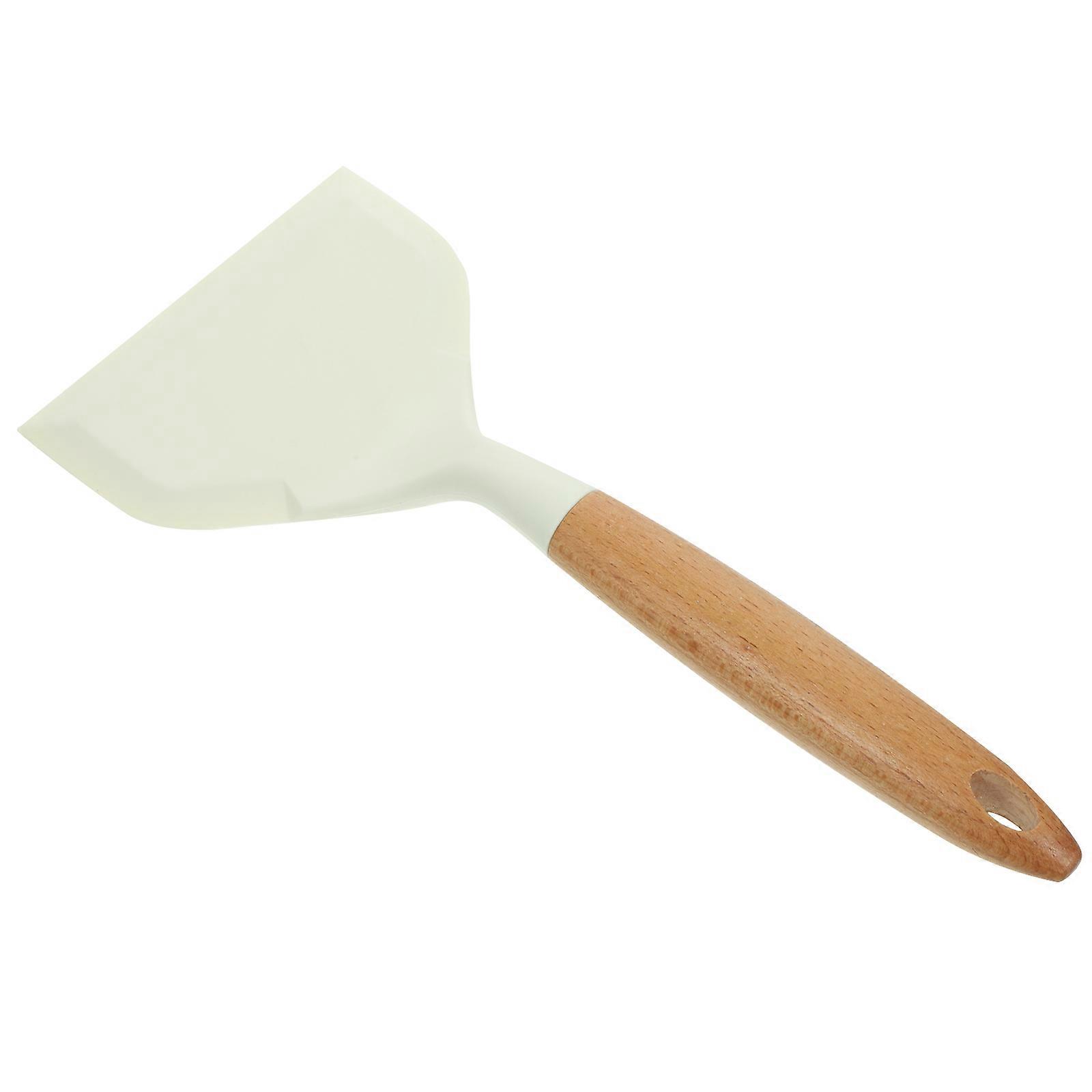 Rectangular Kitchen Tool 3Pcs Non-Stick Steak Frying Spatula For Restaurant Use Silicone Wood Design