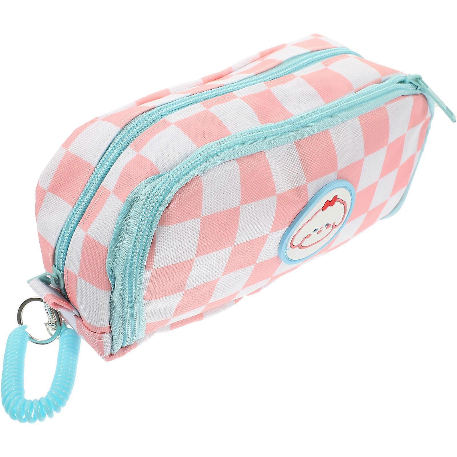 Pencil Bag Large Capacity Storage Bag For School Office Use Size 22X12Cm Function 1Set
