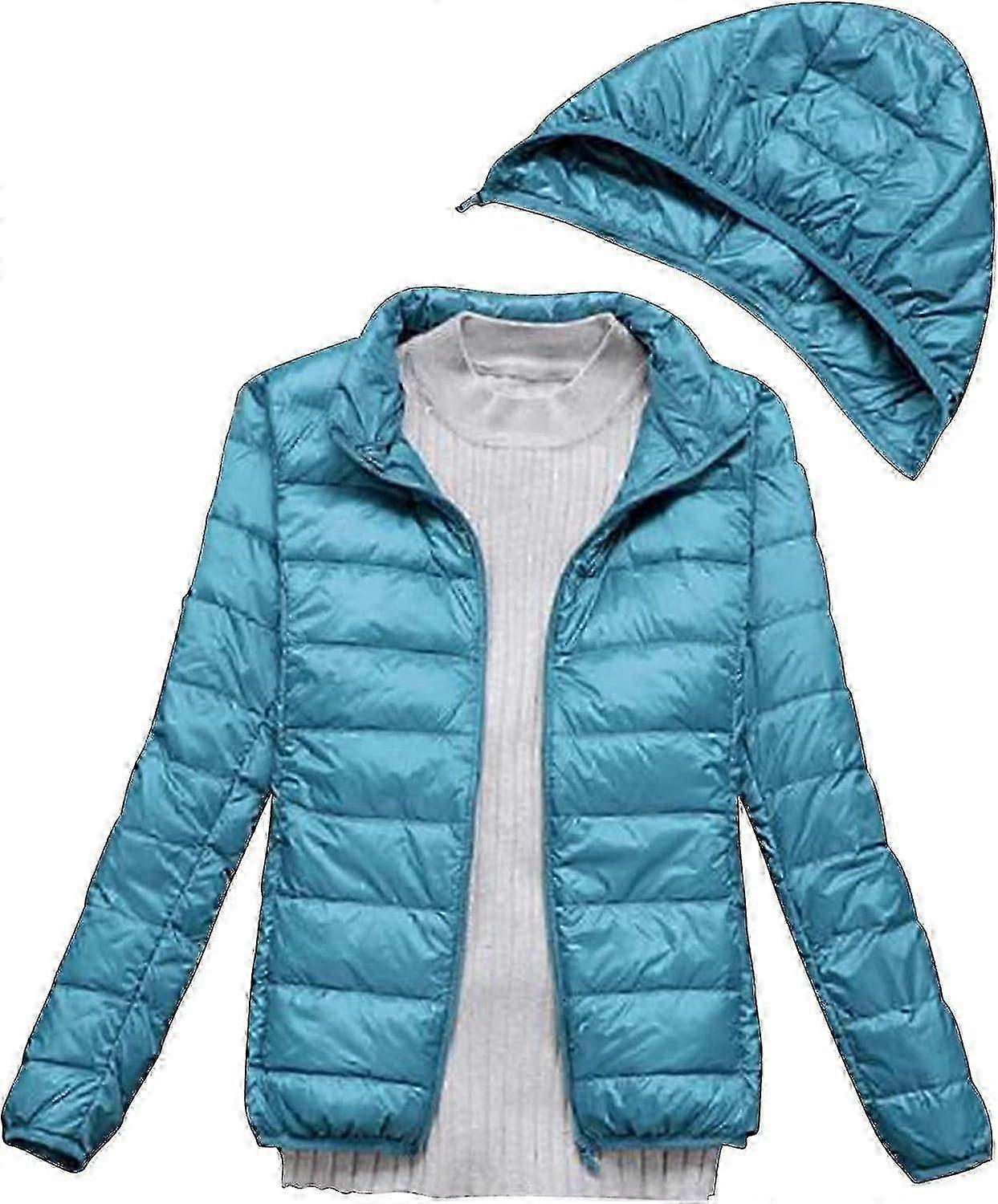 Women's Winter Thin & Light Down Coat - Casual Style, Quilted Jacket with Detachable Features for Plus Size Moms