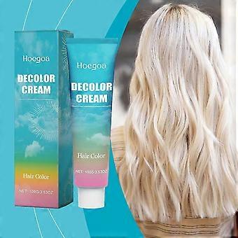 Hair Bleach Cream Natural Non-Irritating Professional Long Lasting Hair Bleach Cream Nourish and Repairing Reduce Damaged