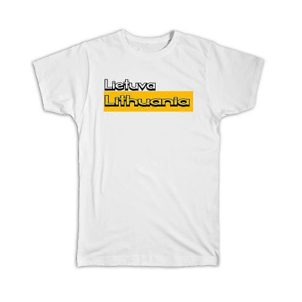 Gift T-Shirt: Lietuva Lithuania Rectangle