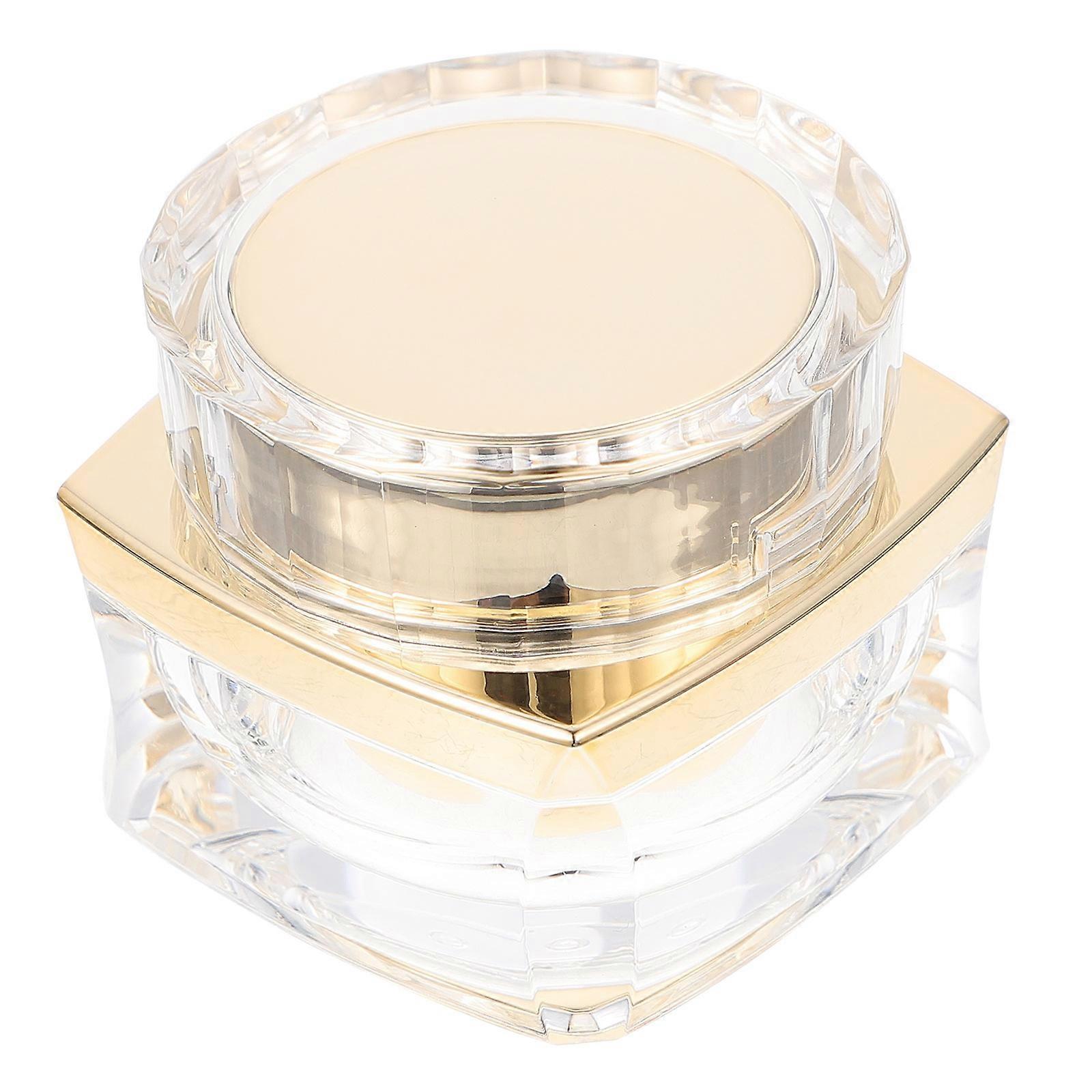 Golden Small Cream Bottle for Storage 1Pcs Acrylic Reusable Lotion Holder