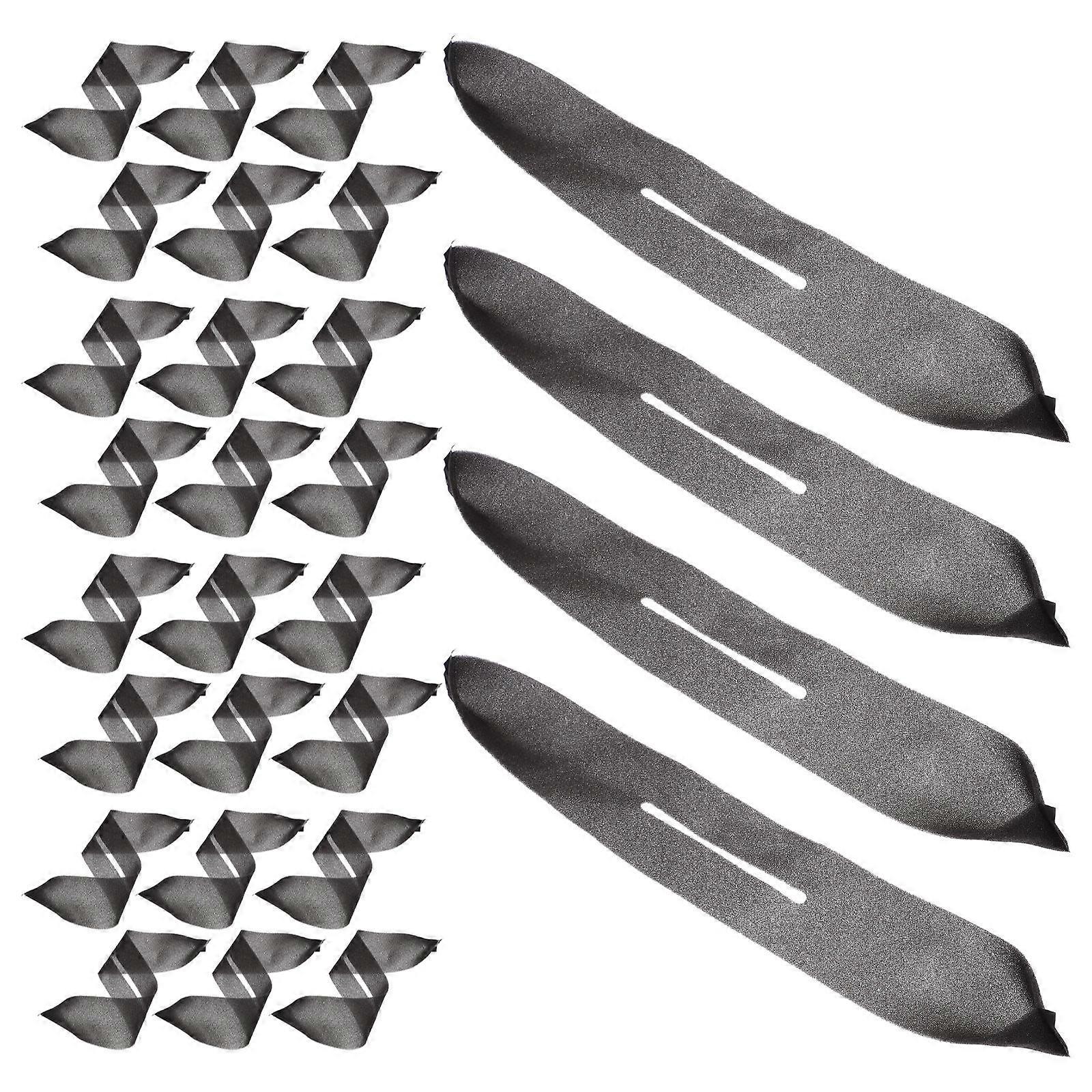 Rectangular Hanger Grips For General Consumers 100 Pcs Black Hanger Protection Sponge Cover