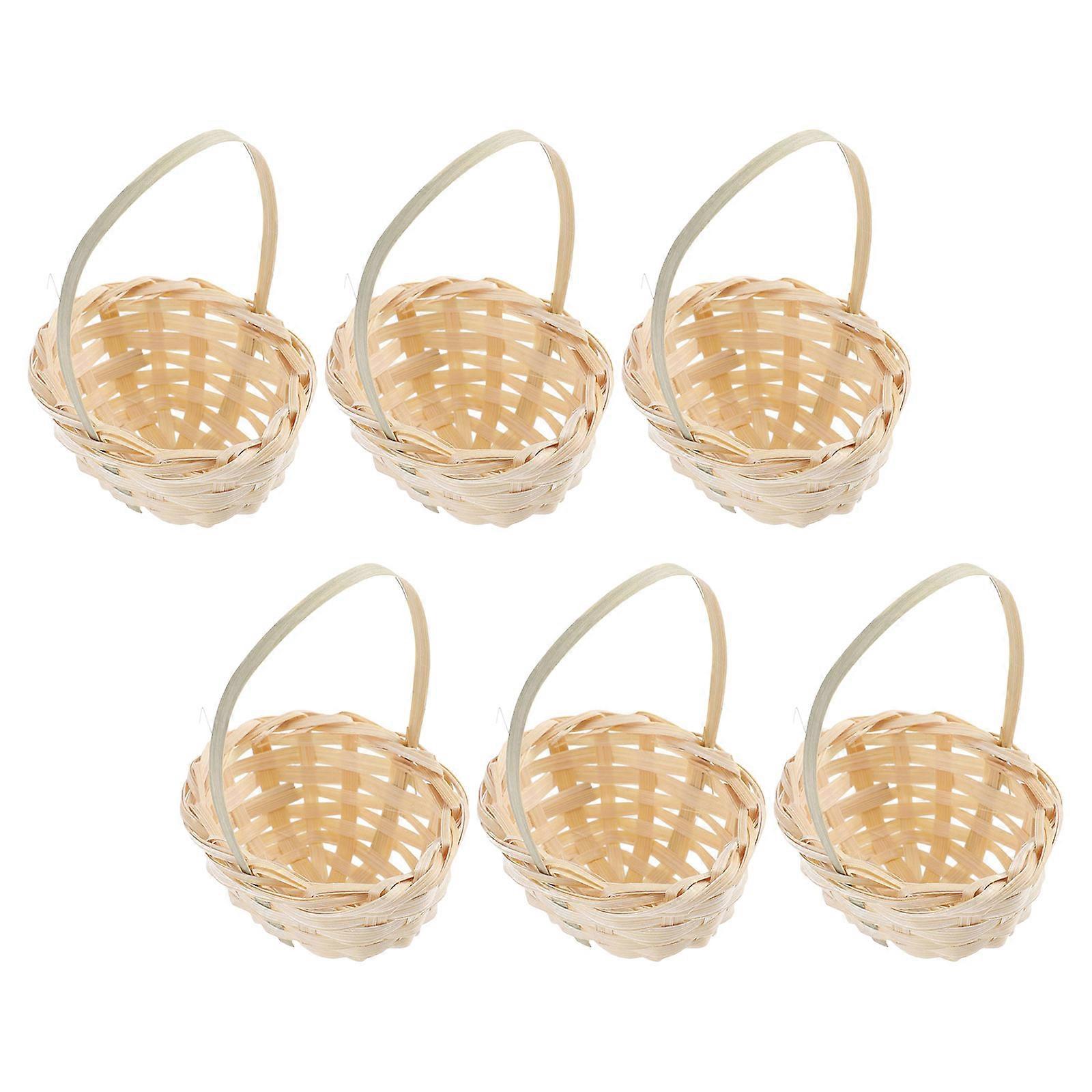 Wedding Mini Basket Multi-Function Flower Baskets for Storage 24Pcs Beige