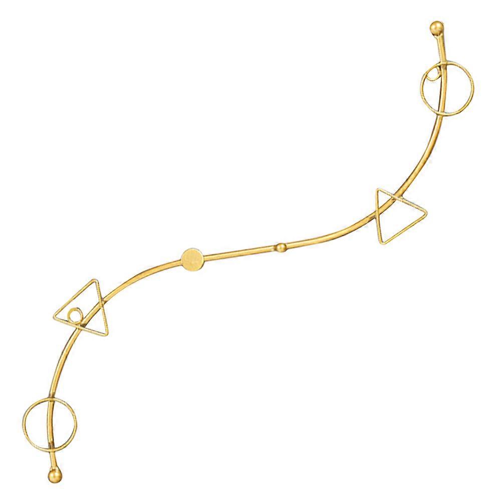 Heavy Duty Coat Hook Iron Rack for Storage Use 2Pcs Golden