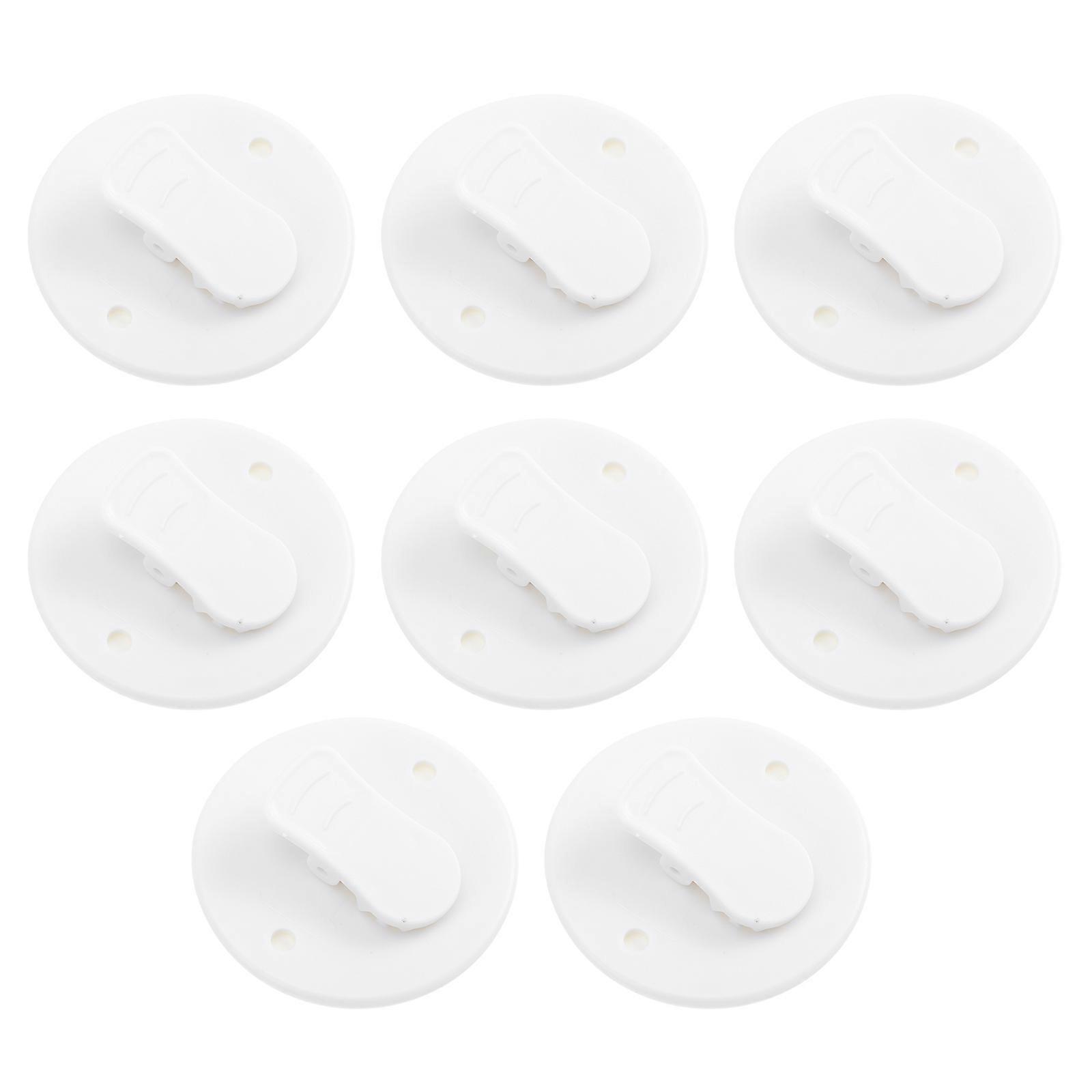 Plastic Curtain Clips Windproof Bathing Cloth Clips Bathroom Use Rectangular 5.50X5.50X1.50CM 8Pcs