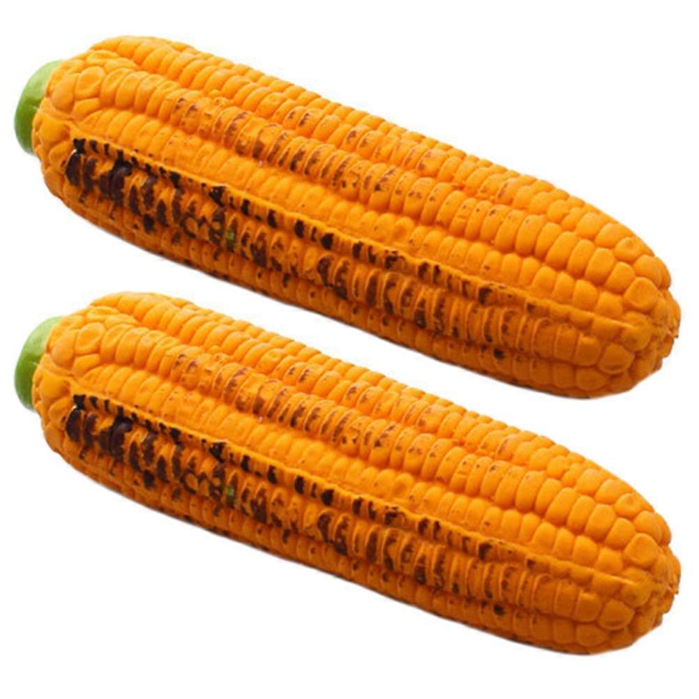 Dog Toy Squeaky Corn Pet Chew for Teeth Cleaning 6Pcs Bundle