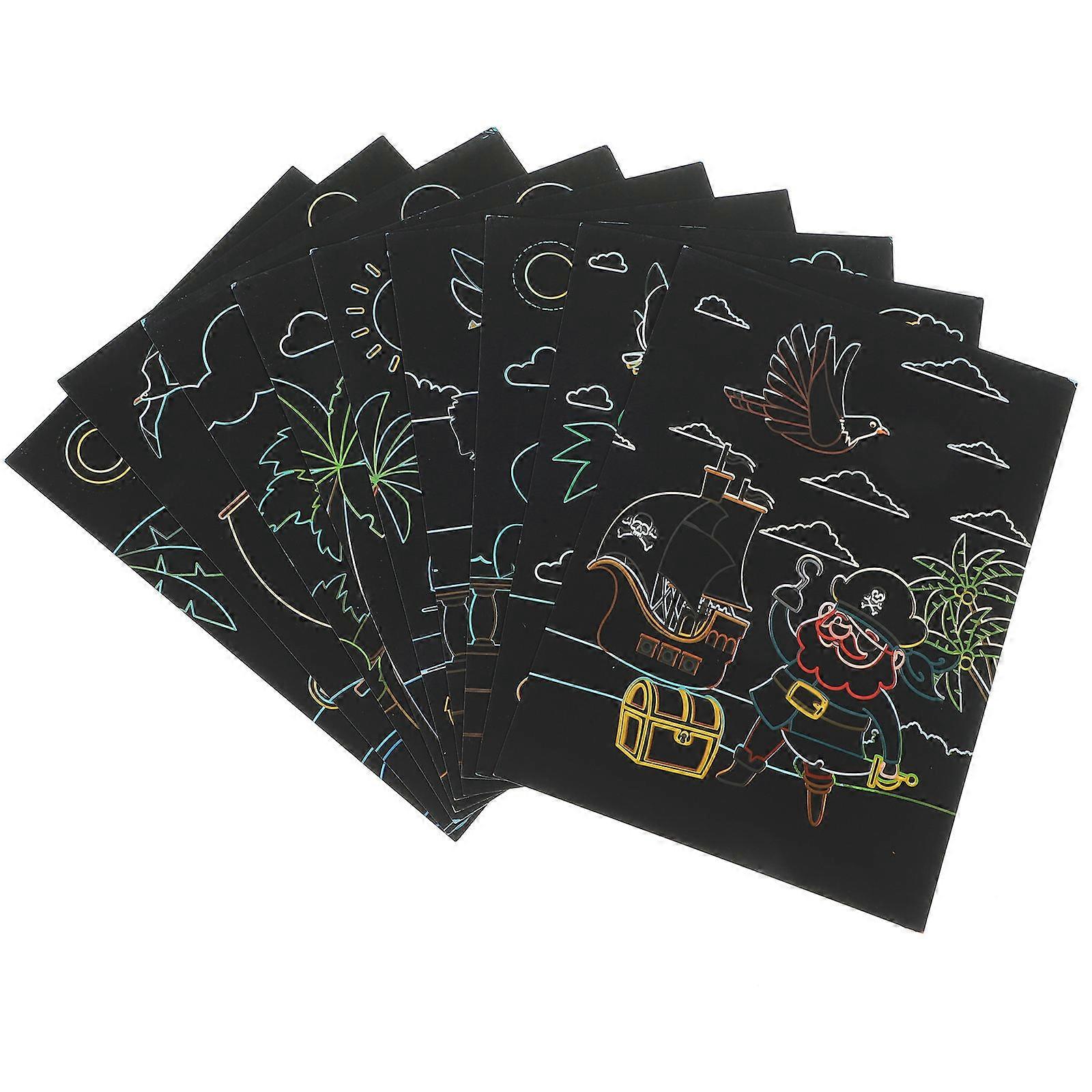 Scratch For Children Party Sets Creative Scratch Painting Enhancing Coordination Skills