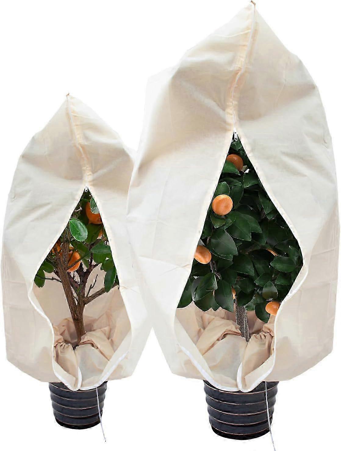 2025 Latest Model  Plant Cover Frost Protection with Drawstring Zipper Blanket Reusable Jacket for