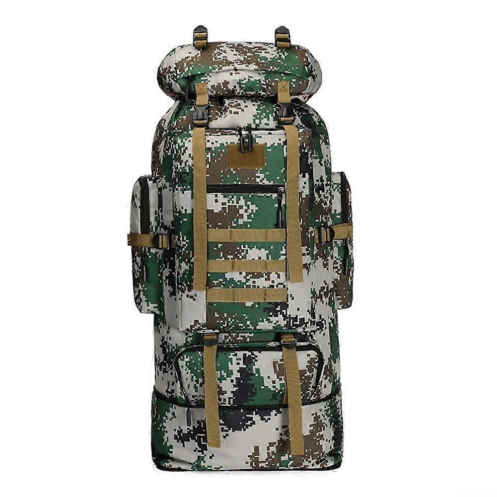 Lightweight Tactical Expandable 100L Waterproof Backpack With MOLLE External Attachments For Mountaineering Rainforest