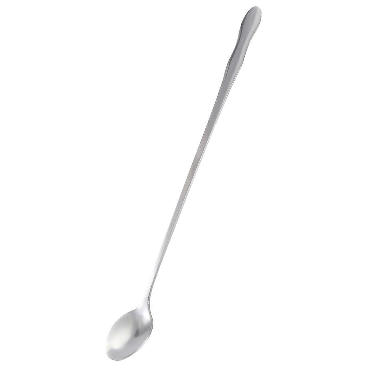 10" Stainless Steel Tableware Long Handle Scoop Teaspoon