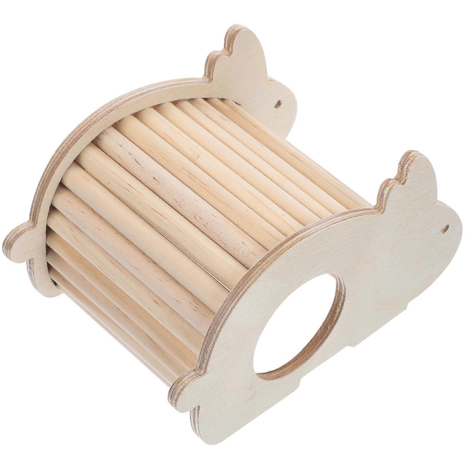 Hamster Wooden Hideout House for Storage Use 3Pcs Small Pets Hideout