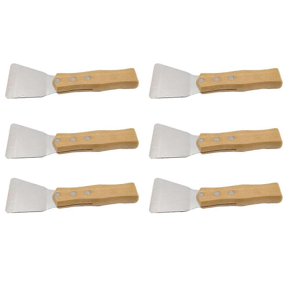 1Pcs Ceiling Spatula with Wooden Handle for Welding Harpoon, Large