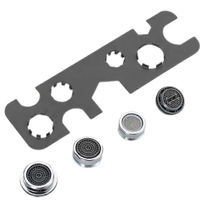 Faucet Wrench for Tight Spaces Multi-Use Aerator Tool 3 4 5 8 Sizes