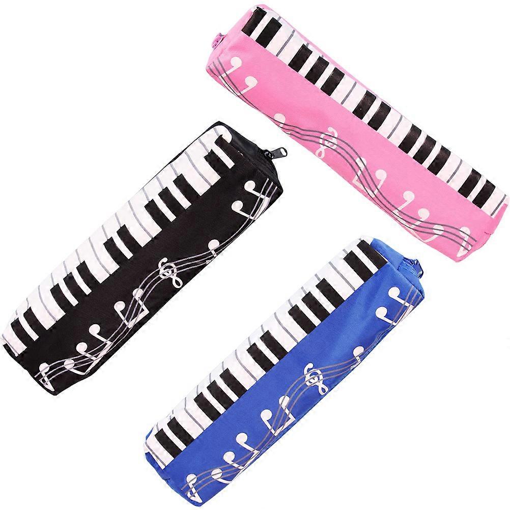 Multi-Function Pencil Pouches 12 Pcs Simple Design Storage Bags For School Supplies Assorted Color