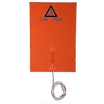 25-26 3D Printer Accessories Silicone Hot Heated Bed Heating Pad (220V 750W 200*300mm)