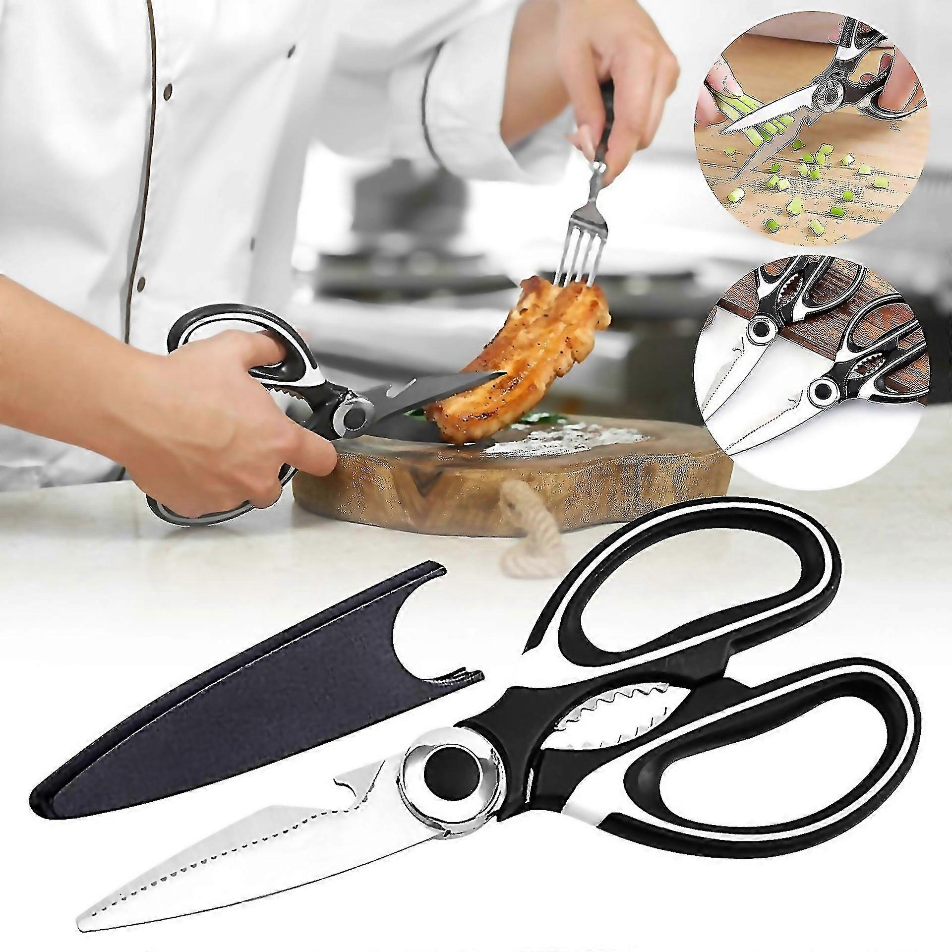For Kitchen Scissors Sharp Stainless Steel Kitchen Scissors Versatile Heavyduty Scissors Essential F